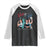 Girl Will be Girls Patriotic Feminist 4th of July Raglan Shirt TS11 Black White Print Your Wear