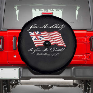 Give Me Liberty Or Give Me Death Patrick Henry Spare Tire Cover Vintage Grand Union Flag TS11 Black Print Your Wear