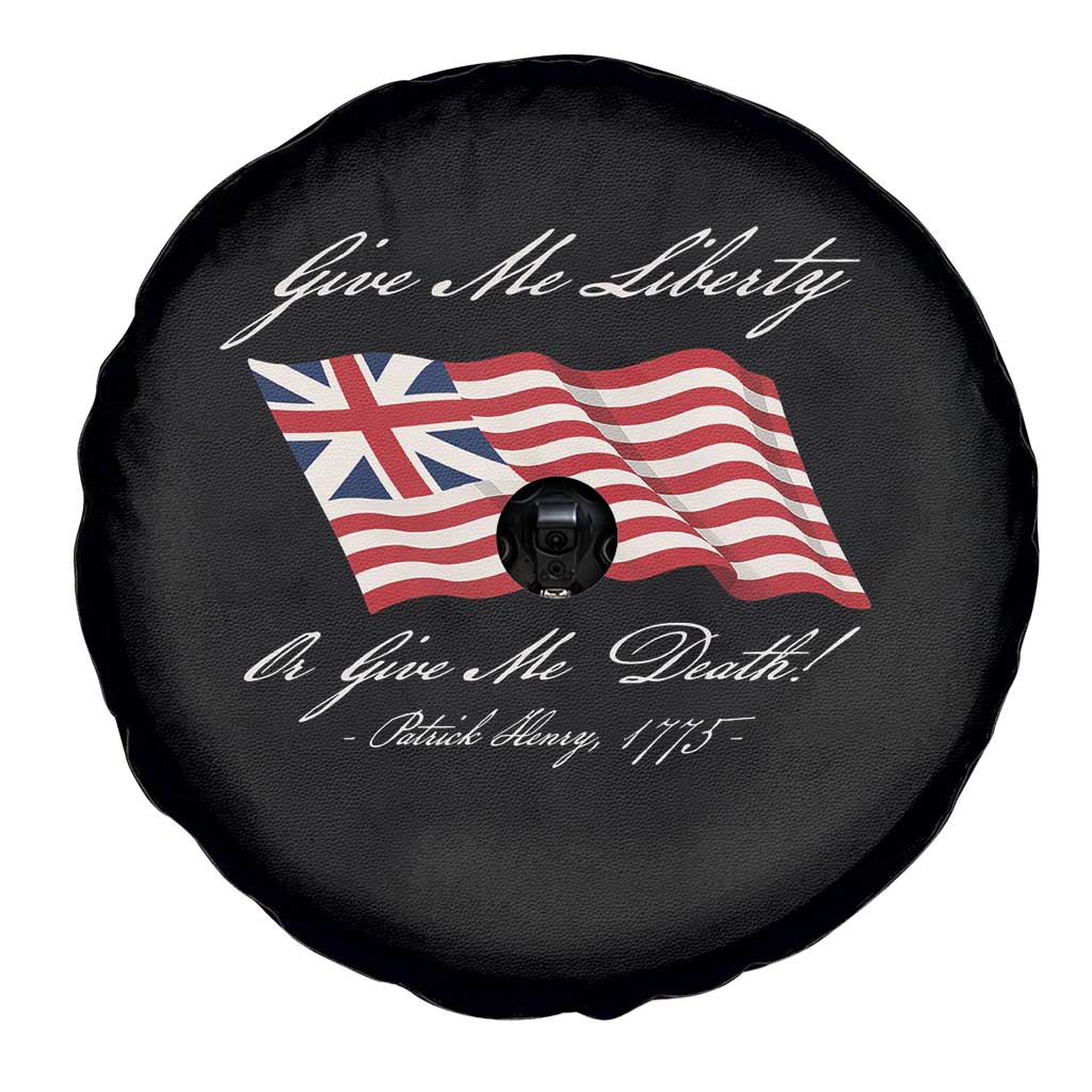 Give Me Liberty Or Give Me Death Patrick Henry Spare Tire Cover Vintage Grand Union Flag TS11 Print Your Wear