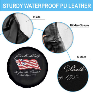 Give Me Liberty Or Give Me Death Patrick Henry Spare Tire Cover Vintage Grand Union Flag TS11 Print Your Wear