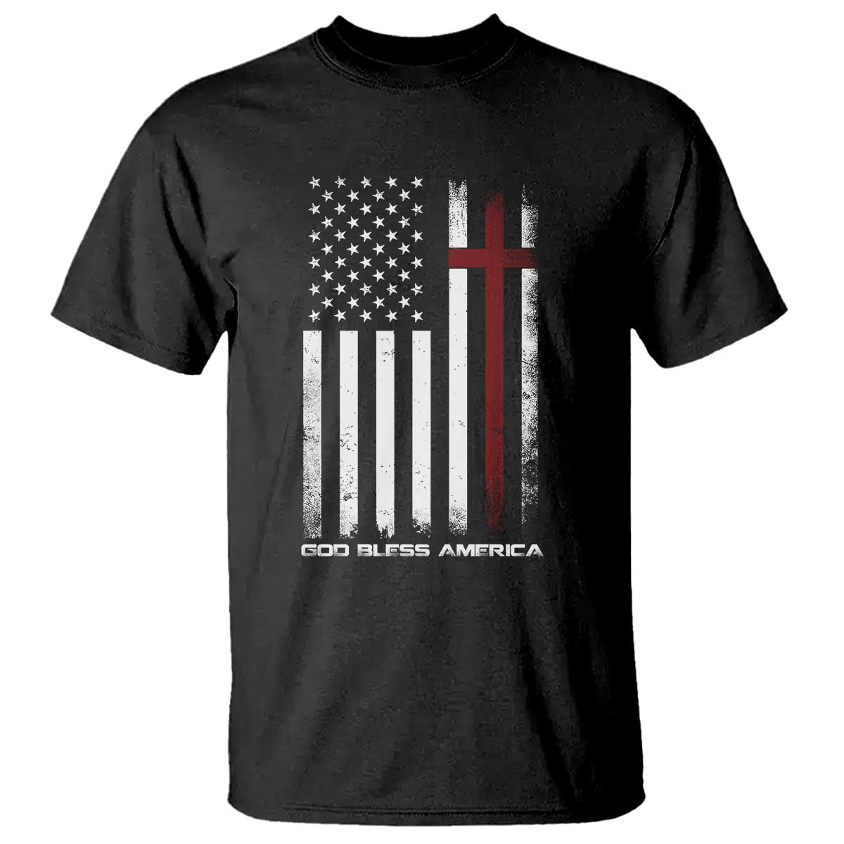 God Bless America T Shirt America Pride USA US Flag Patriotic 4th of July TS10 Black Print Your Wear