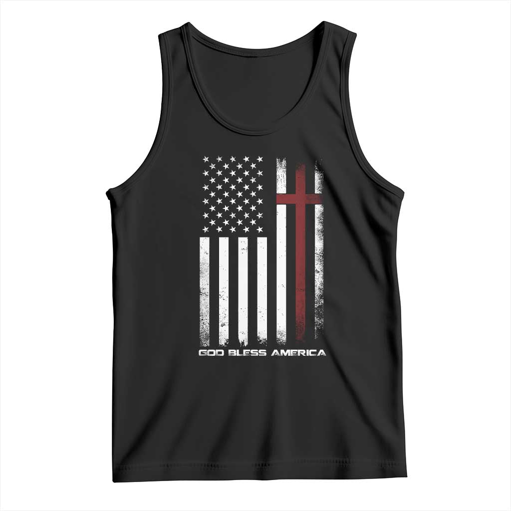 God Bless America Tank Top America Pride USA US Flag Patriotic 4th of July TS10 Black Print Your Wear