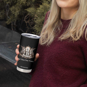God Bless Pope Francis Tumbler Cup Memorial Angel Catholic Faith & Unity TS02 Print Your Wear