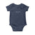 God Bless Pope Leo XIV Baby Onesie Cross Subtle Minimal Religious Faith TS10 Navy Print Your Wear