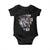 God Bless Pope Leo XIV Baby Onesie Lion American Flag TS11 Black Print Your Wear