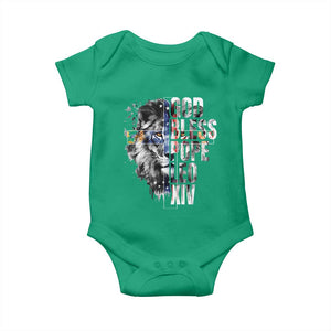 God Bless Pope Leo XIV Baby Onesie Lion American Flag TS11 Irish Green Print Your Wear