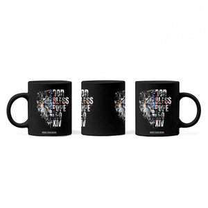 God Bless Pope Leo XIV Coffee Mug Lion American Flag TS11 Print Your Wear