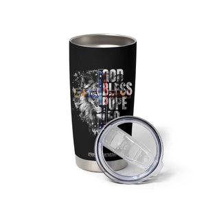 God Bless Pope Leo XIV Tumbler Cup Lion American Flag TS11 Print Your Wear