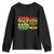 God Says I Am Youth Sweatshirt Juneteenth Faith Black Excellence Affirmation Pan-African Colors TS02 Black Print Your Wear