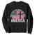 God Shed His Grace On Thee Sweatshirt Vintage Patriotic Christian USA Flag Cross TS10 Black Print Your Wear