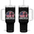 God Shed His Grace On Thee Tumbler With Handle Vintage Patriotic Christian USA Flag Cross TS10 One Size: 40 oz Black Print Your Wear