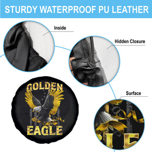 Golden Eagle of America Spare Tire Cover Vintage US Flag TS11 Print Your Wear