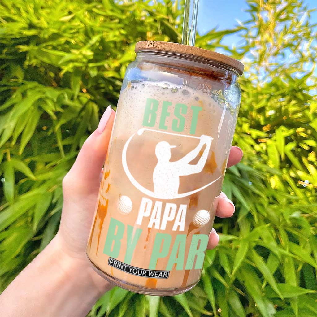 Golf Dad Glass Can Best Papa By Par Funny Golfer Fathers Day Gifts TS10 Print Your Wear