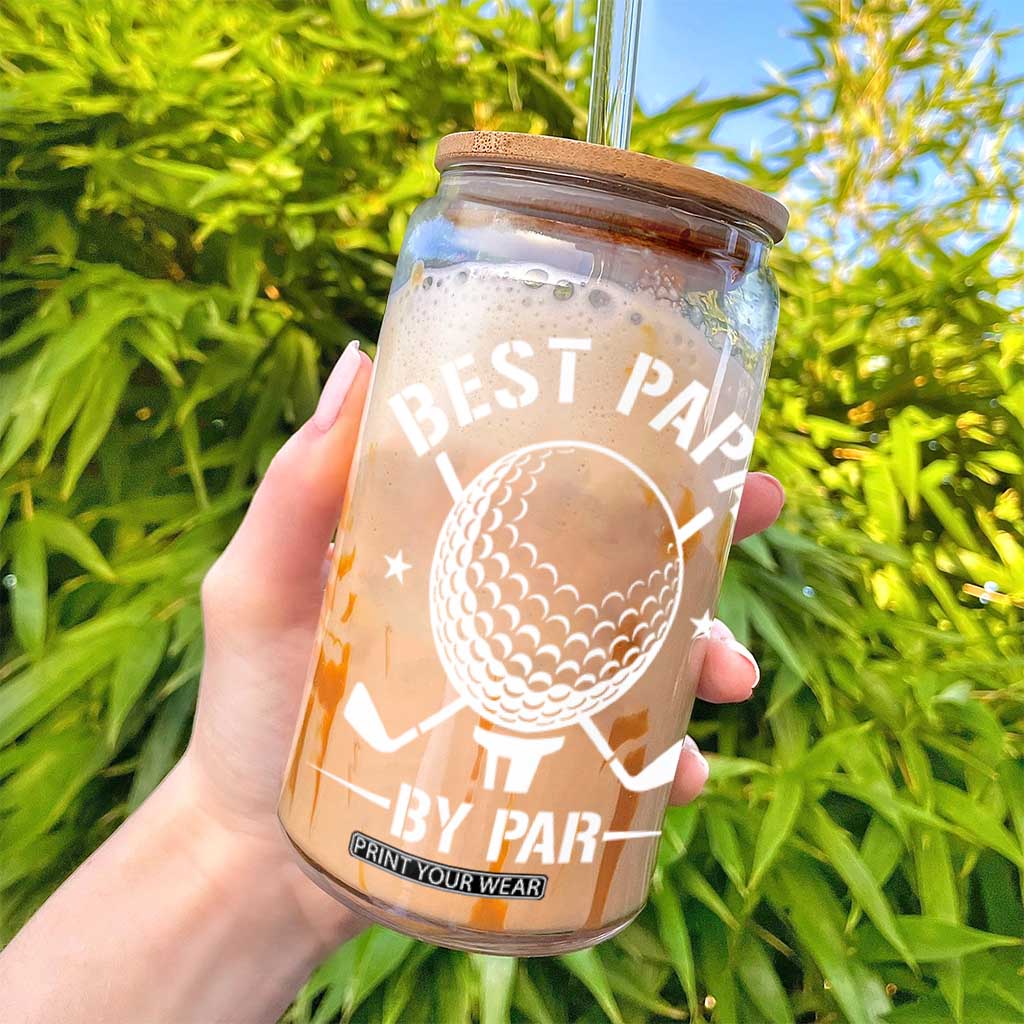 Golf Dad Glass Can Best Papa By Par Golfer Fathers Day Gifts TS10 Print Your Wear