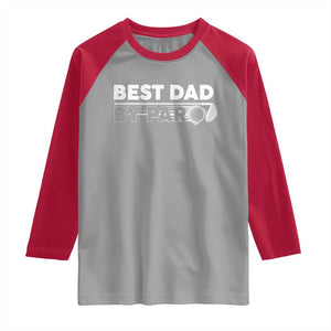 Golf Dad Raglan Shirt Best Dad By Par Golfing Golfer Funny Fathers Day Gifts TS10 Sport Gray Red Print Your Wear