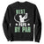 Golf Dad Sweatshirt Best Papa By Par Funny Golfer Fathers Day Gifts TS10 Black Print Your Wear
