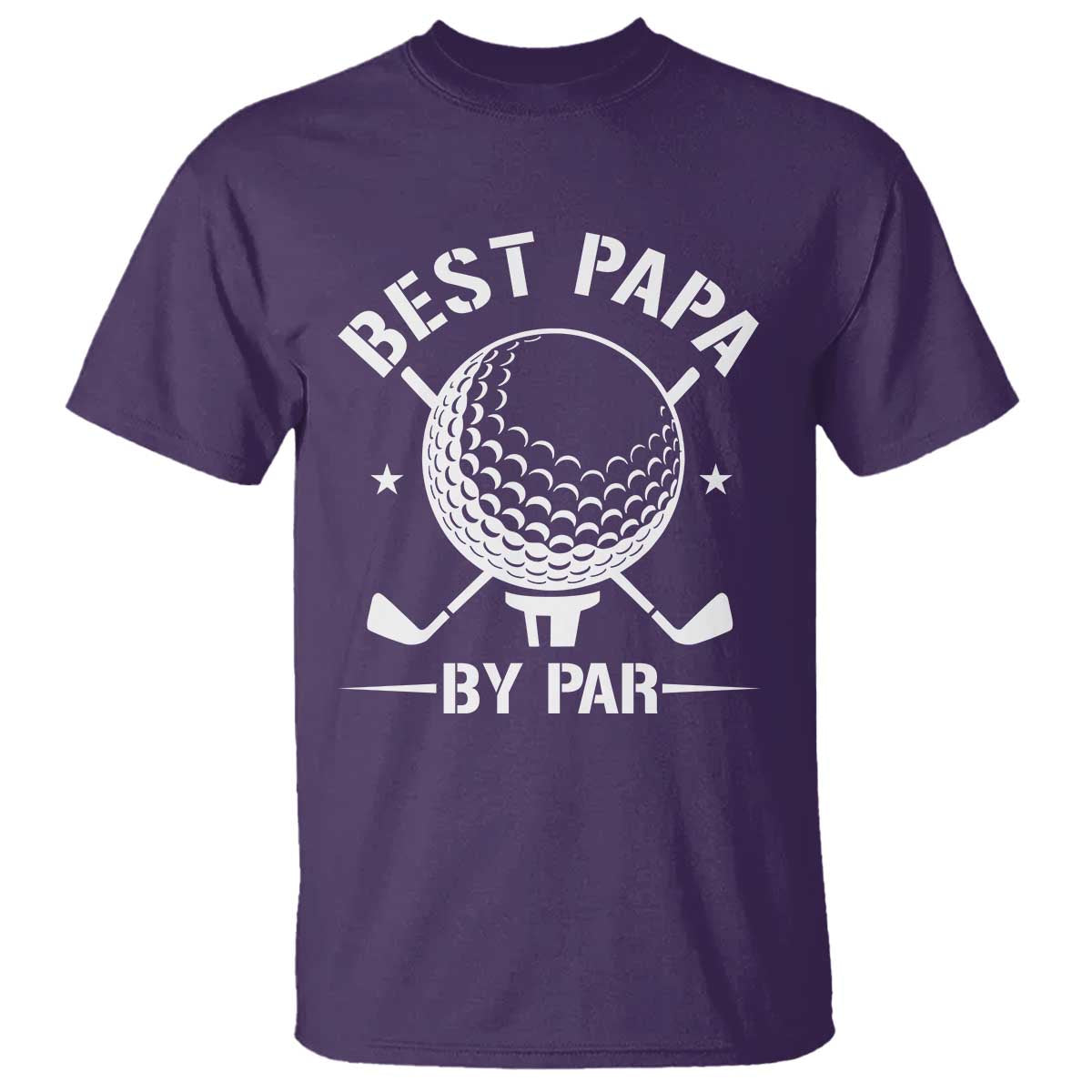 Golf Dad T Shirt Best Papa By Par Golfer Fathers Day Gifts TS10 Purple Print Your Wear