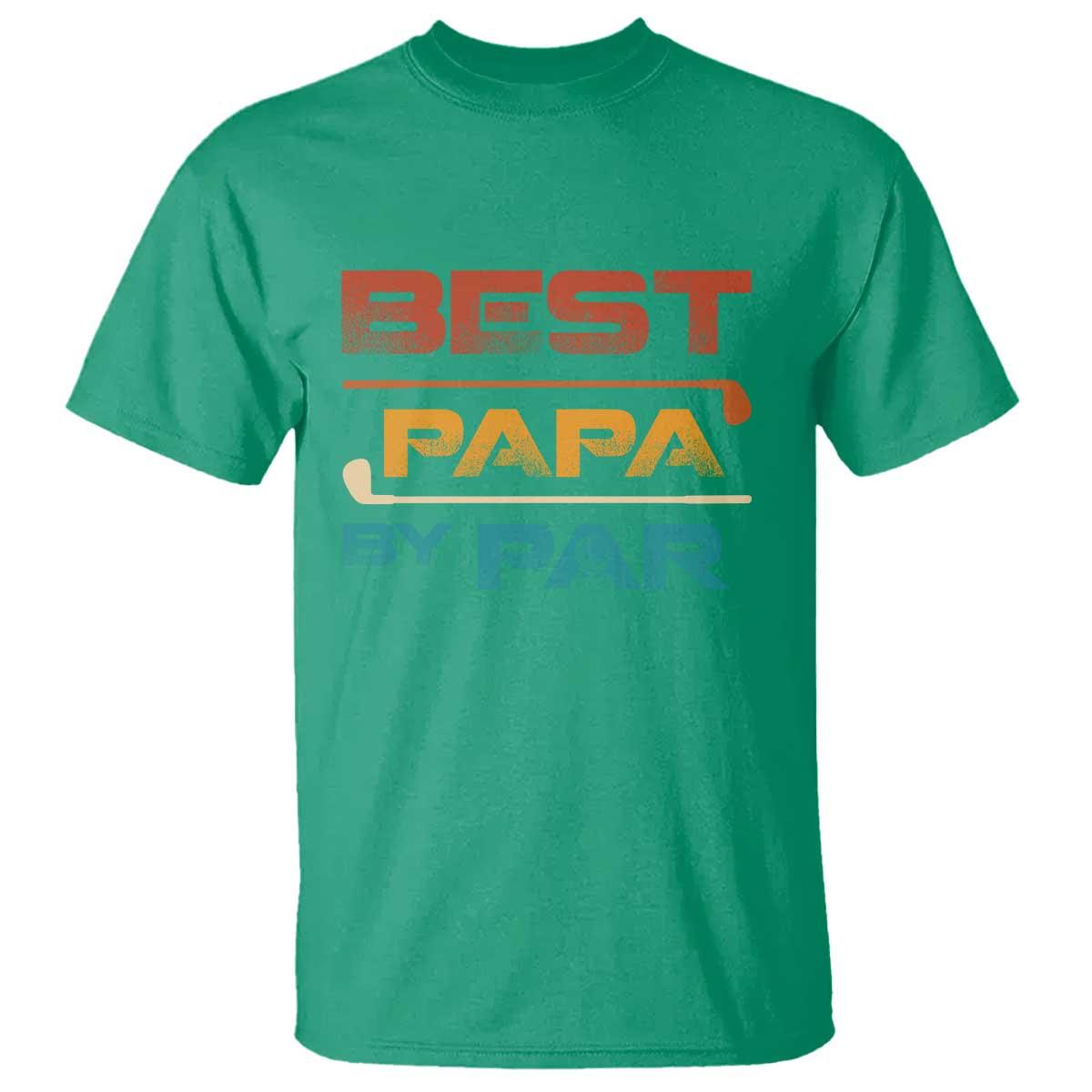 Golf Dad T Shirt Best Papa By Par Golfing Golfer Funny Fathers Day Gifts TS10 Irish Green Print Your Wear