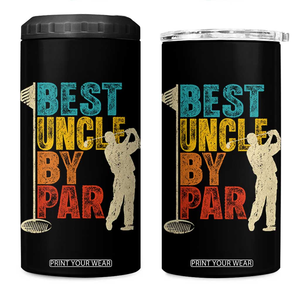 Golf Gifts for Uncle 4 in 1 Can Cooler Tumbler Golf Fathers Day Golfer Uncle Gift TS10 One Size: 16 oz Black Print Your Wear