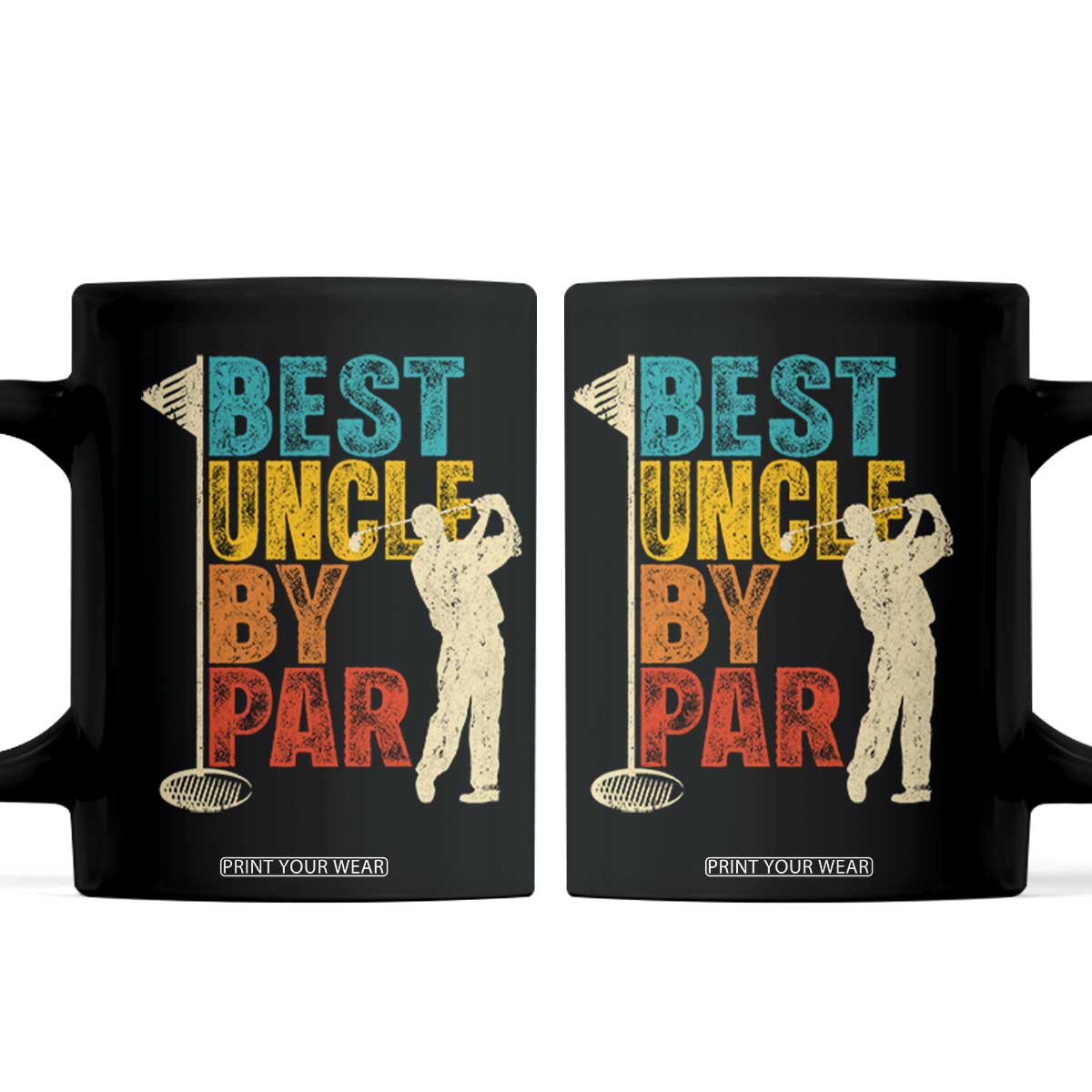 Golf Gifts for Uncle Coffee Mug Golf Fathers Day Golfer Uncle Gift TS10 Black Print Your Wear