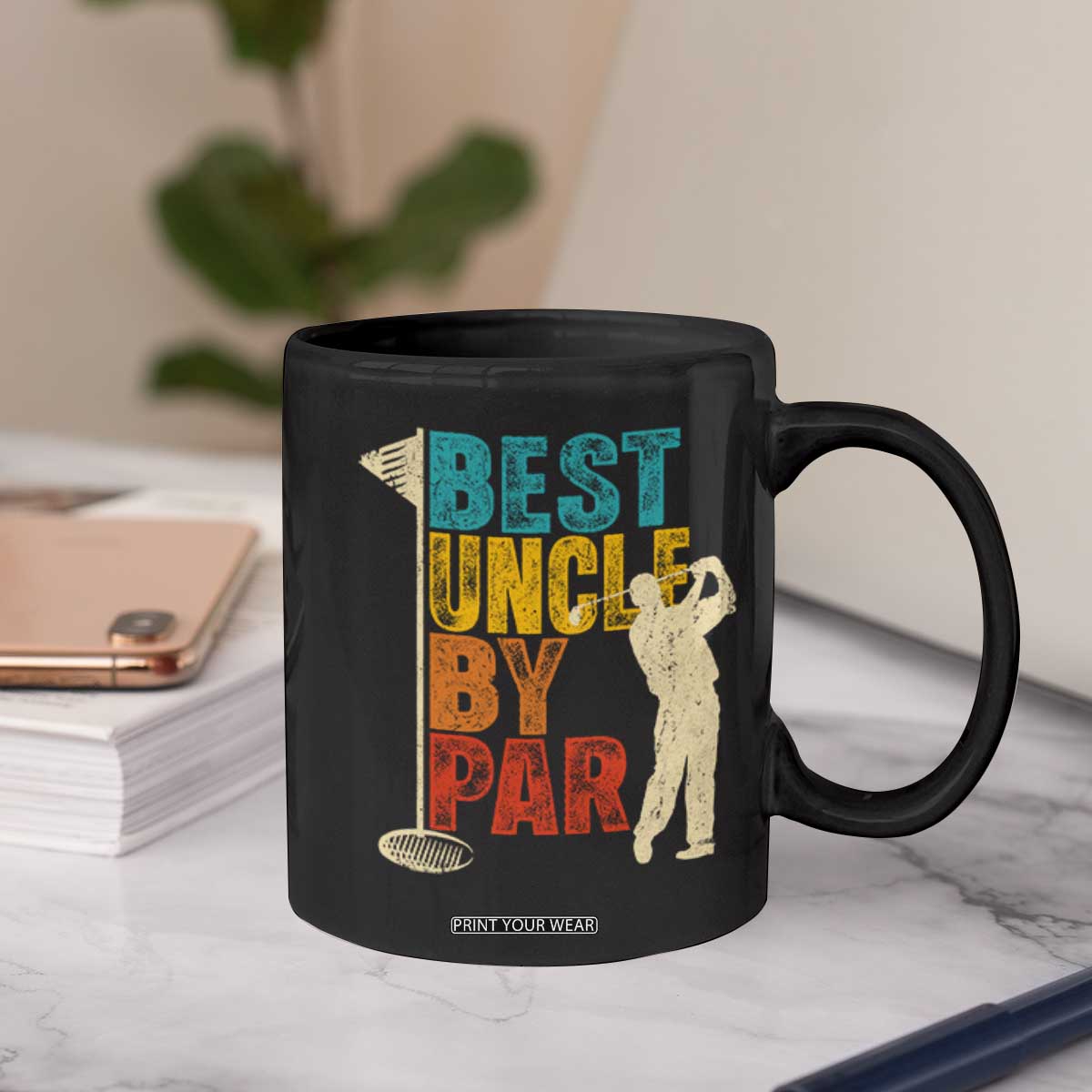 Golf Gifts for Uncle Coffee Mug Golf Fathers Day Golfer Uncle Gift TS10 Print Your Wear