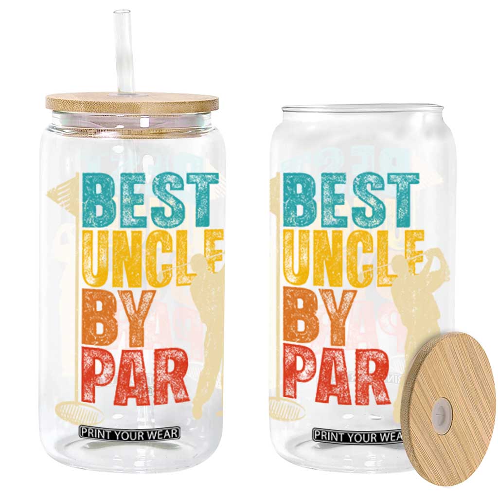 Golf Gifts for Uncle Glass Can Golf Fathers Day Golfer Uncle Gift TS10 Black Print Your Wear