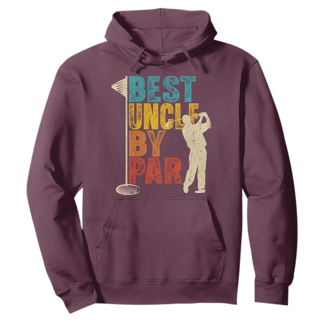 Golf Gifts for Uncle Hoodie Golf Fathers Day Golfer Uncle Gift TS10 Maroon Print Your Wear