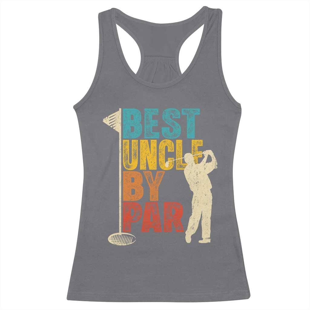 Golf Gifts for Uncle Racerback Tank Top Golf Fathers Day Golfer Uncle Gift TS10 Charcoal Print Your Wear