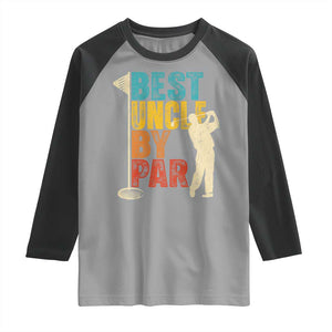 Golf Gifts for Uncle Raglan Shirt Golf Fathers Day Golfer Uncle Gift TS10 Sport Gray Black Print Your Wear