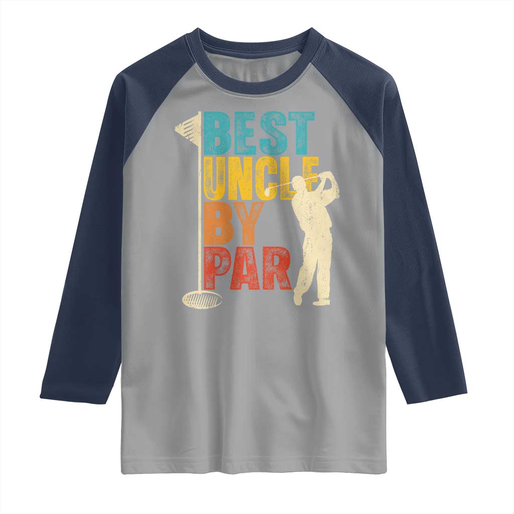 Golf Gifts for Uncle Raglan Shirt Golf Fathers Day Golfer Uncle Gift TS10 Sport Gray Navy Print Your Wear