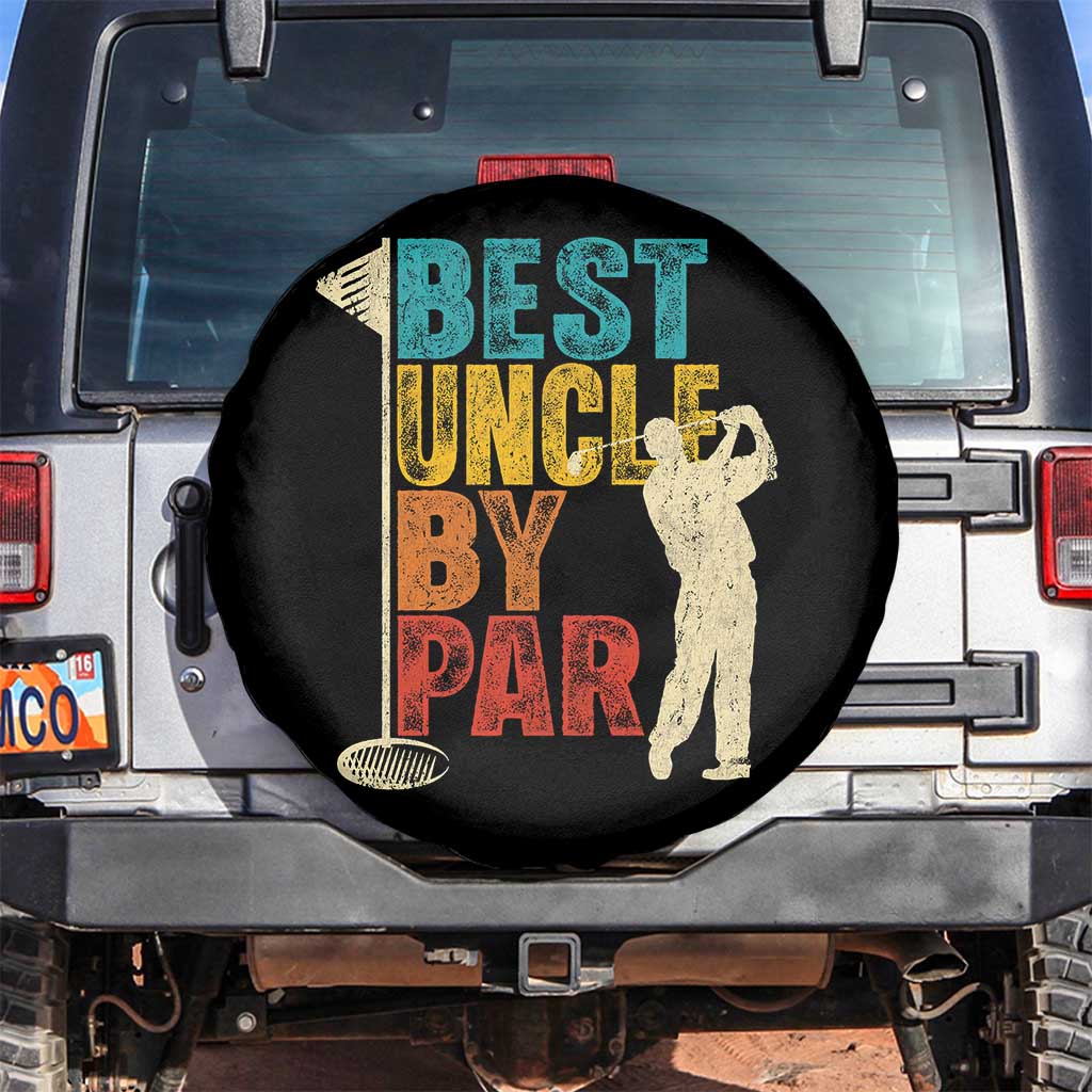 Golf Gifts for Uncle Spare Tire Cover Golf Fathers Day Golfer Uncle Gift TS10 No hole Black Print Your Wear