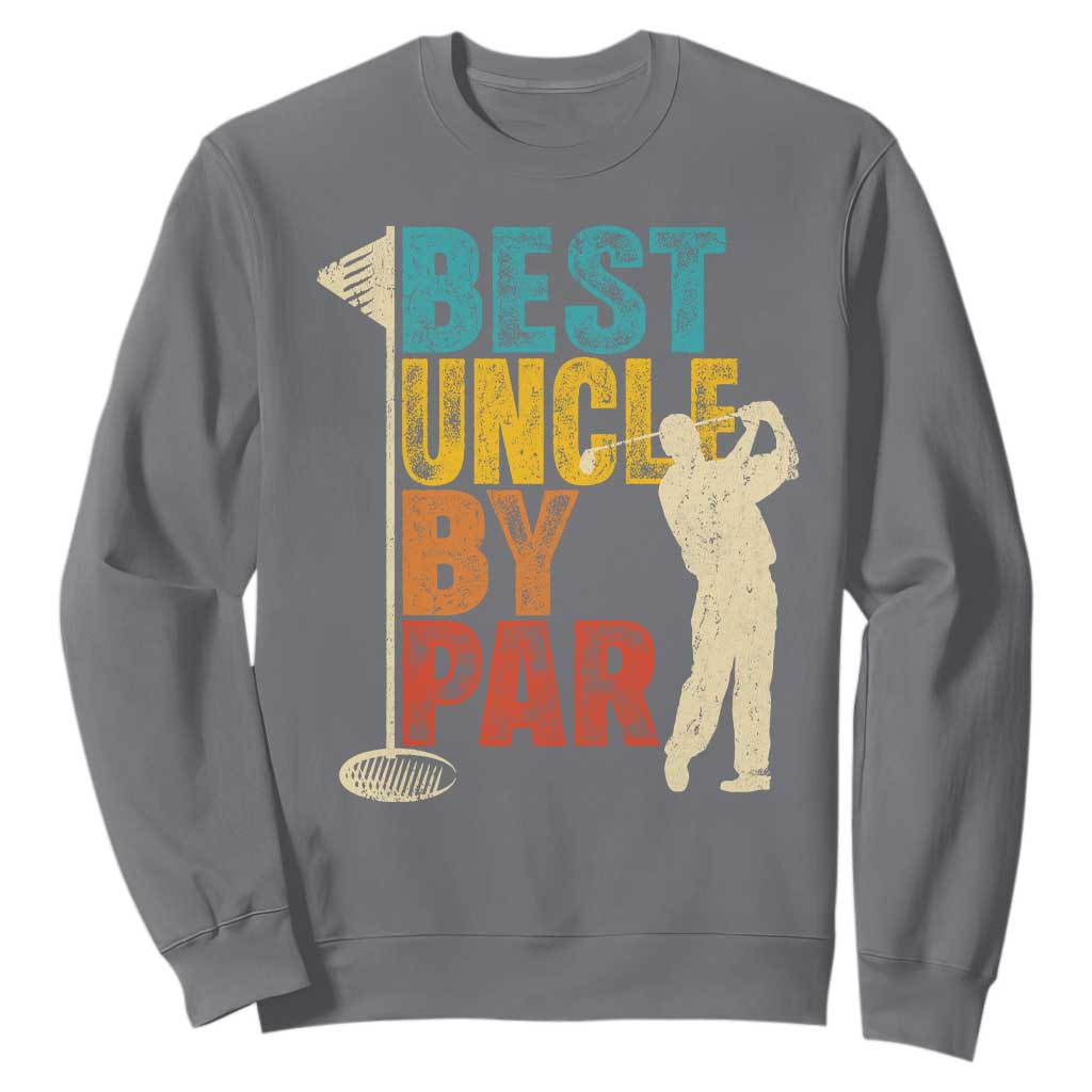 Golf Gifts for Uncle Sweatshirt Golf Fathers Day Golfer Uncle Gift TS10 Charcoal Print Your Wear