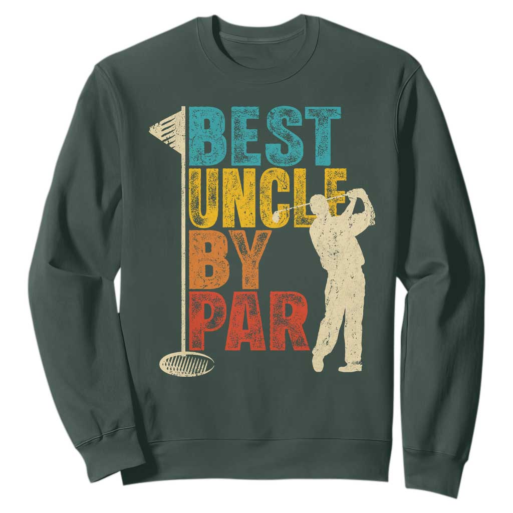 Golf Gifts for Uncle Sweatshirt Golf Fathers Day Golfer Uncle Gift TS10 Dark Forest Green Print Your Wear