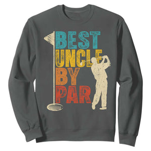 Golf Gifts for Uncle Sweatshirt Golf Fathers Day Golfer Uncle Gift TS10 Dark Heather Print Your Wear
