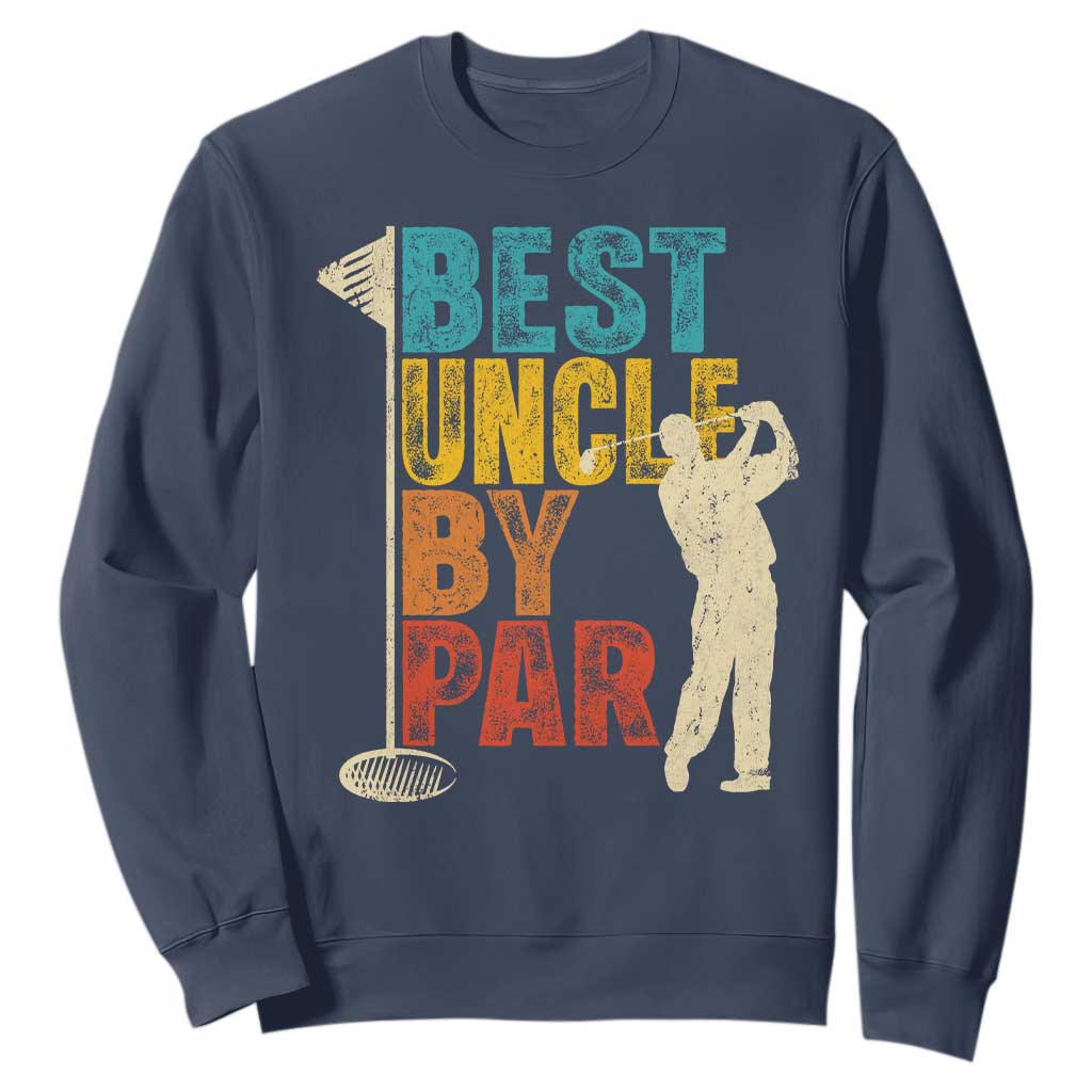 Golf Gifts for Uncle Sweatshirt Golf Fathers Day Golfer Uncle Gift TS10 Navy Print Your Wear