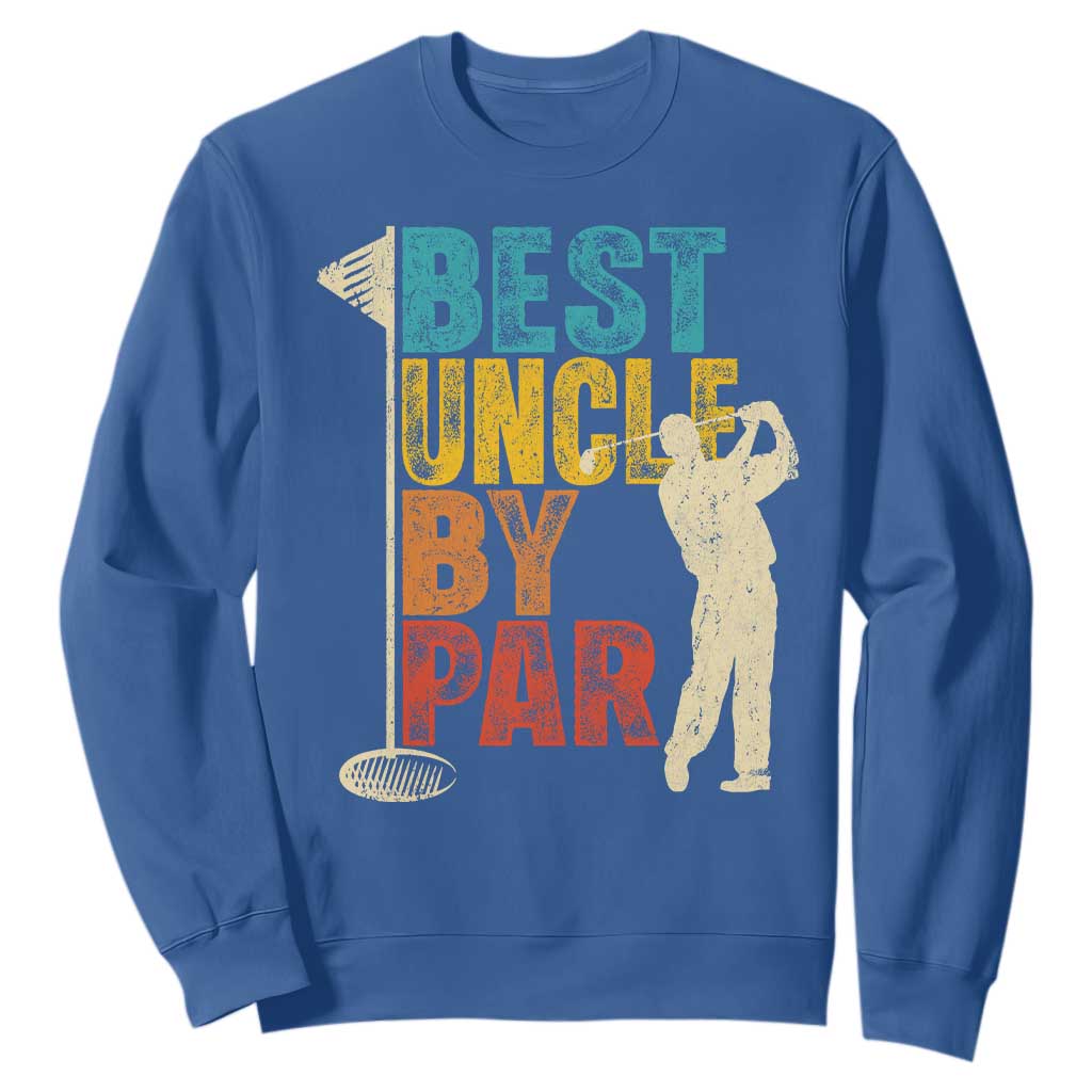 Golf Gifts for Uncle Sweatshirt Golf Fathers Day Golfer Uncle Gift TS10 Royal Blue Print Your Wear