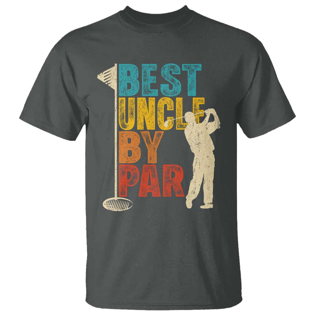 Golf Gifts for Uncle T Shirt Golf Fathers Day Golfer Uncle Gift TS10 Dark Heather Print Your Wear