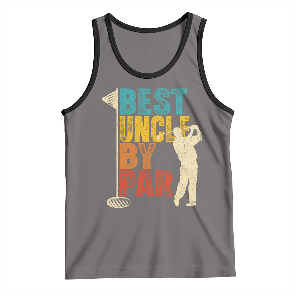 Golf Gifts for Uncle Tank Top Golf Fathers Day Golfer Uncle Gift TS10 Deep Heather Black Print Your Wear