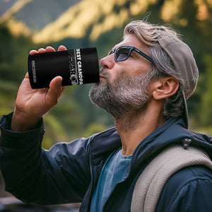 Golf Grandpa 4 in 1 Can Cooler Tumbler Best Grandpa By Par Golfing Golfer Funny Fathers Day Gifts TS10 Print Your Wear