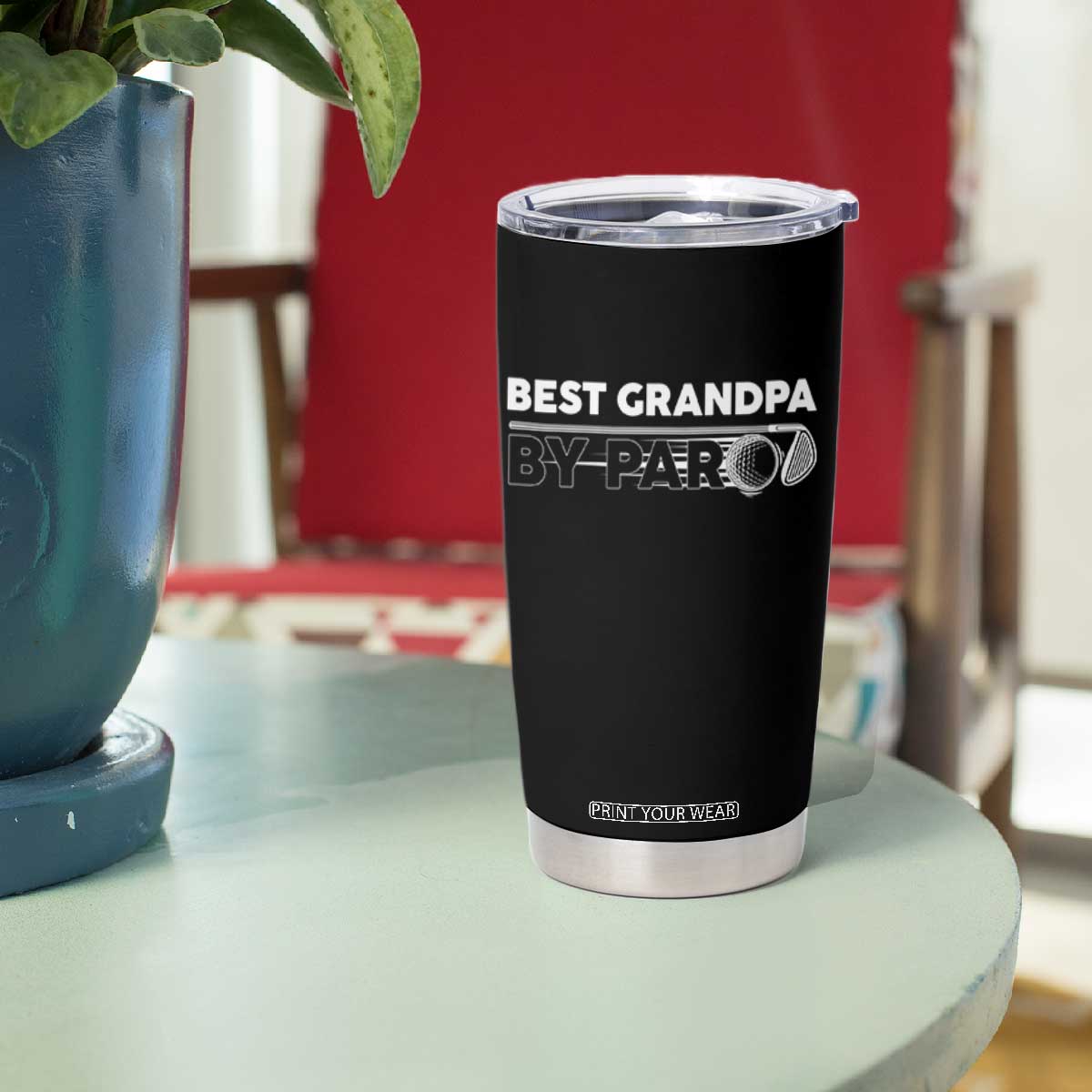 Golf Grandpa Tumbler Cup Best Grandpa By Par Golfing Golfer Funny Fathers Day Gifts TS10 Print Your Wear