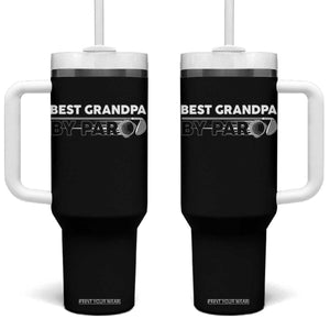 Golf Grandpa Tumbler With Handle Best Grandpa By Par Golfing Golfer Funny Fathers Day Gifts TS10 One Size: 40 oz Black Print Your Wear
