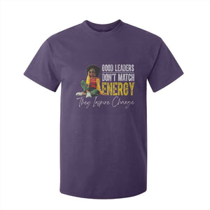 Good Leaders Don't Match Energy They Inspire Change T Shirt For Kid Black Leadership Juneteenth TS11 Purple Print Your Wear