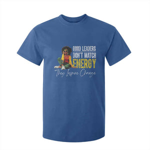 Good Leaders Don't Match Energy They Inspire Change T Shirt For Kid Black Leadership Juneteenth TS11 Royal Blue Print Your Wear