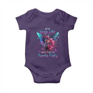 Gothic Skeleton Roses Baby Onesie In My Next Life I Want To Be The Karma Fairy TS02 Purple Print Your Wear
