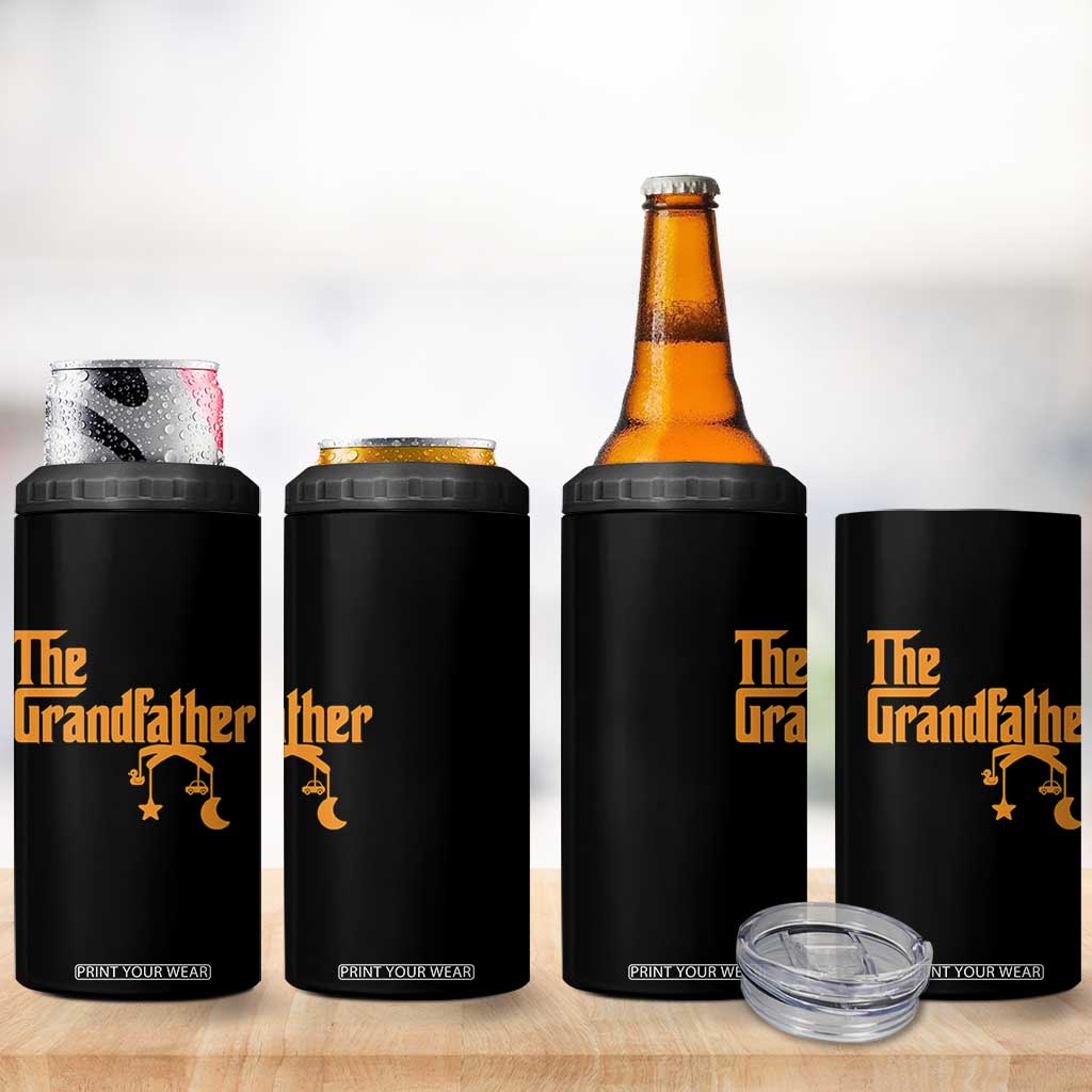 Grandfather 4 in 1 Can Cooler Tumbler Funny Grandpa Fathers Day TS10 Print Your Wear