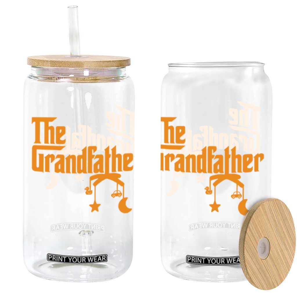 Grandfather Glass Can Funny Grandpa Fathers Day TS10 Black Print Your Wear
