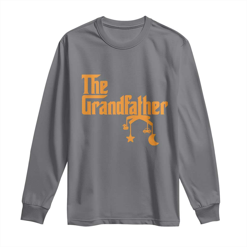 Grandfather Long Sleeve Shirt Funny Grandpa Fathers Day TS10 Charcoal Print Your Wear