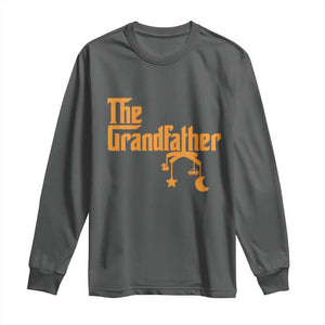 Grandfather Long Sleeve Shirt Funny Grandpa Fathers Day TS10 Dark Heather Print Your Wear