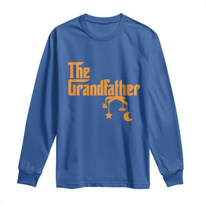 Grandfather Long Sleeve Shirt Funny Grandpa Fathers Day TS10 Royal Blue Print Your Wear
