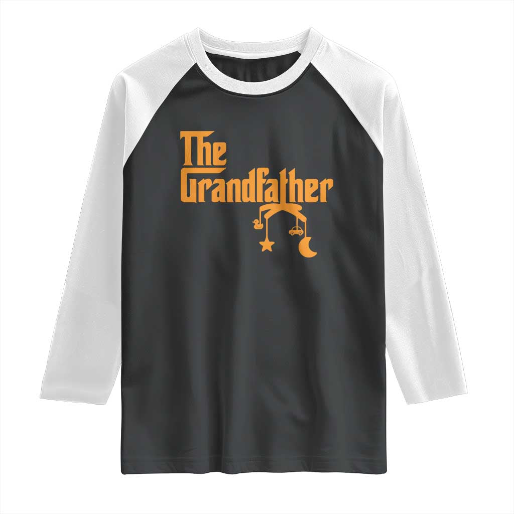 Grandfather Raglan Shirt Funny Grandpa Fathers Day TS10 Black White Print Your Wear